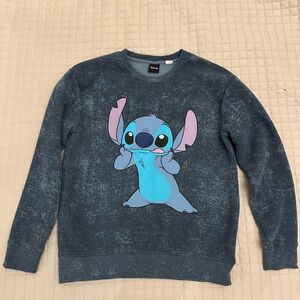 Disney Navy Blue Stitch Crewneck Sweater